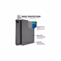 Techgear Smart Case for iPad Pro 11 2020, [Pencil Compatible] Smart Case Tri-fold Stand Cover with Corner Protection [Auto Wake / Sleep] - Grey