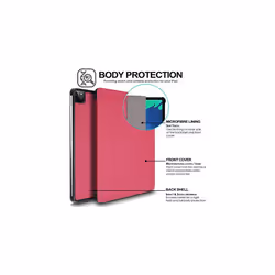 Techgear Smart Case for iPad Pro 11 2020, [Pencil Compatible] Smart Case Tri-fold Stand Cover with Corner Protection [Auto Wake / Sleep] - Pink