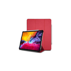 Techgear Smart Case for iPad Pro 11 2020, [Pencil Compatible] Smart Case Tri-fold Stand Cover with Corner Protection [Auto Wake / Sleep] - Red