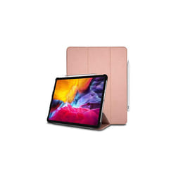 Techgear Smart Case for iPad Pro 11 2020, [Pencil Compatible] Smart Case Tri-fold Stand Cover with Corner Protection [Auto Wake / Sleep] - Rose Gold