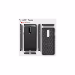 Carbon Fibre Case fit OnePlus 8 [Stealth Case] Flexible, Shockproof, Ultra Slim, Soft TPU Protective Shell Cover with Carbon Fibre Detailing