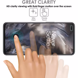 TECHGEAR Screen Protector fits OnePlus 8 [Screen Angel Edition] [Case Friendly] [Bubble Free] [FULL Screen Coverage] TPU Film