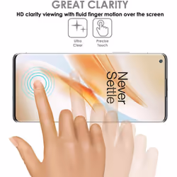 TECHGEAR [2 Pack] Screen Protector fits OnePlus 8 Pro [Screen Angel Edition] [Case Friendly] [Bubble Free] [FULL Screen Coverage] TPU Film