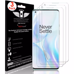 TECHGEAR [3 Pack Screen Protector fits OnePlus 8 Pro [Screen Angel Edition] [Case Friendly] [Bubble Free] [FULL Screen...