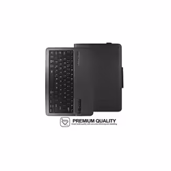 TECHGEAR Keyboard Case fits iPad Pro 12.9" 2021 / 5th & 4th Generation / 2020 [Strike Folio] PU Leather Case with Bluetooth UK QWERTY Keyboard - BLACK