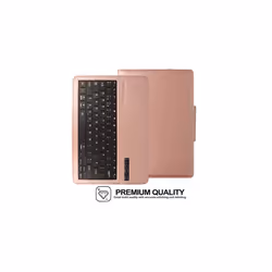 TECHGEAR Keyboard Case fits iPad Pro 12.9" 2021 / 5th & 4th Generation / 2020 [Strike Folio] PU Leather Case with Bluetooth UK QWERTY Keyb - ROSE GOLD
