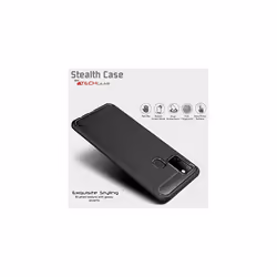 Galaxy A21s Carbon Fibre Case [Stealth Case] Flexible, Shockproof, Ultra Slim, Soft TPU Protective Shell Cover with Carbon Fibre Detailing