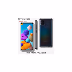 TECHGEAR Samsung Galaxy A21s Case [AirFlex] Crystal Clear Slim & Light, Protective, Flexible Soft Gel / TPU Cover with Soft Touch Keys