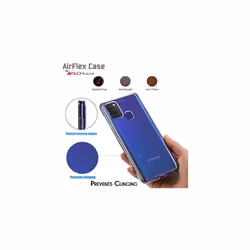 TECHGEAR Samsung Galaxy A21s Case [AirFlex] Crystal Clear Slim & Light, Protective, Flexible Soft Gel / TPU Cover with Soft Touch Keys