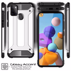 TECHGEAR Galaxy A21s Tough Armoured Case - ShockProof, Rugged, Sturdy, Heavy Duty Protective Case Cover Designed for Samsung...