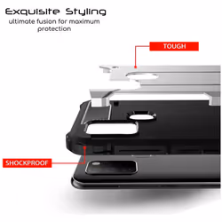 TECHGEAR Galaxy A21s Tough Armoured Case - ShockProof, Rugged, Sturdy, Heavy Duty Protective Case Cover Designed for Samsung...