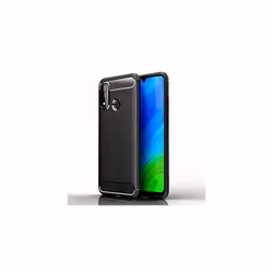 P Smart 2020 Carbon Fibre Case [Stealth Case] Flexible, Shockproof, Ultra Slim, Soft TPU Protective Shell Cover with Carbon F ...