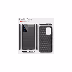 Samsung Galaxy Note 20 Ultra Carbon Fibre Case [Stealth Case] Flexible, Shockproof, Ultra Slim, Soft TPU Protective Shell Cover with Carbon Fibre