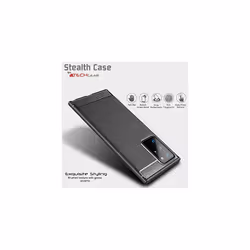 Samsung Galaxy Note 20 Ultra Carbon Fibre Case [Stealth Case] Flexible, Shockproof, Ultra Slim, Soft TPU Protective Shell Cover with Carbon Fibre