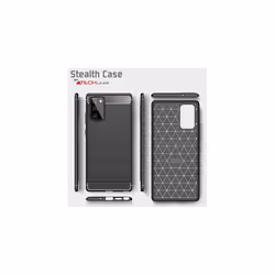 Samsung Galaxy Note 20 Carbon Fibre Case [Stealth Case] Flexible, Shockproof, Ultra Slim, Soft TPU Protective Shell Cover with Carbon Fibre Detailing