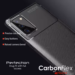 TECHGEAR Galaxy Note 20 Case [CarbonFlex Case] Premium Flexible Soft Shockproof Slim Fit Case Cover with Carbon Fibre Effect...