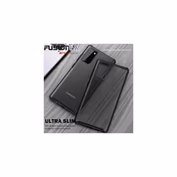 TECHGEAR Samsung Galaxy Note 20 Case [Fusion FX Case] Slim & Light, Tough, Shockproof, Protective, Fused Gel Bumper & Hard Back Smooth Case Co - Black