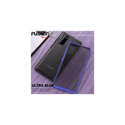 TECHGEAR Samsung Galaxy Note 20 Case [Fusion FX Case] Slim & Light, Tough, Shockproof, Protective, Fused Gel Bumper & Hard Back Smooth Case Cov - Blue