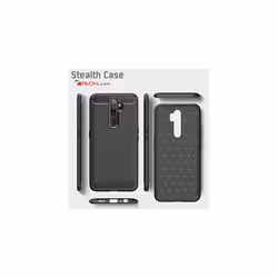 Carbon Fibre Case for Oppo A9 2020 / A5 2020 [Stealth Case] Flexible, Shockproof, Ultra Slim, Soft TPU Protective Shell Cover with Carbon Fibre