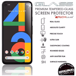 TECHGEAR [2 Pack GLASS Edition Compatible for Google Pixel 4a, Tempered Glass Screen Protector Covers [2.5D Round Edge] [9H...