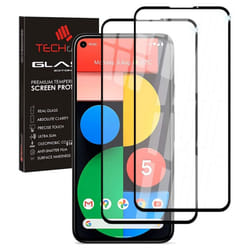 TECHGEAR [2 Pack GLASS Edition Compatible for Google Pixel 5, Tempered Glass Screen Protector Covers [2.5D Round Edge] [9H...