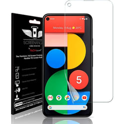 TECHGEAR [3 Pack] Screen Protectors fit Google Pixel 5 [Screen Angel Edition] [Case Friendly] [Bubble Free] [FULL Screen Coverage]