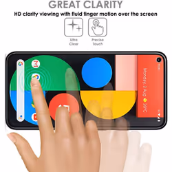 TECHGEAR [3 Pack] Screen Protectors fit Google Pixel 5 [Screen Angel Edition] [Case Friendly] [Bubble Free] [FULL Screen Coverage]