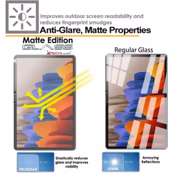 TECHGEAR Anti Glare Galaxy Tab S7 11.0" SM-T870 / T875 - MATTE Glass Edition, Tempered Glass Screen Protector [Scratch-Resistant] [No-Bubble]