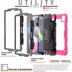 TECHGEAR UTILITY Case for iPad Air 5 / 4 10.9", 4th 2020 & 5th Generation 2022, Tough Rugged HEAVY DUTY Armour Shockproof Case...