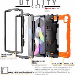 TECHGEAR UTILITY Case for iPad Air 5 / 4 10.9", 4th 2020 & 5th Generation 2022, Tough Rugged HEAVY DUTY Armour Shockproof Case...