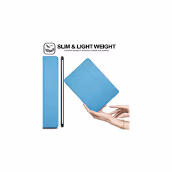 TECHGEAR iPad Air 5 / 4, 5th / 4th Generation Smart Case [Pencil Compatible] Slim Tri-fold Stand Cover with Corner Protection [Auto Wake - Light Blue