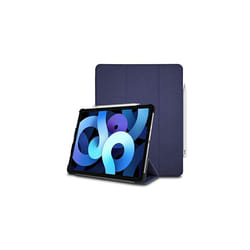 TECHGEAR iPad Air 5 / 4, 5th / 4th Generation Smart Case [Pencil Compatible] Slim Tri-fold Stand Cover with Corner Protection [Auto Wake / Slee - Blue