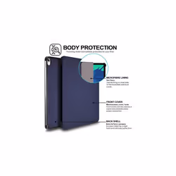 TECHGEAR iPad Air 5 / 4, 5th / 4th Generation Smart Case [Pencil Compatible] Slim Tri-fold Stand Cover with Corner Protection [Auto Wake / Slee - Blue