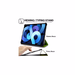TECHGEAR iPad Air 5 / 4, 5th / 4th Generation Smart Case [Pencil Compatible] Slim Tri-fold Stand Cover with Corner Protection [Auto Wake / Sle - Green