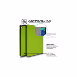 TECHGEAR iPad Air 5 / 4, 5th / 4th Generation Smart Case [Pencil Compatible] Slim Tri-fold Stand Cover with Corner Protection [Auto Wake / Sle - Green