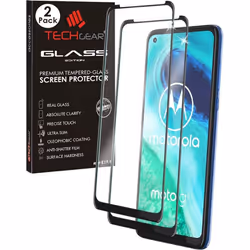 TECHGEAR 2 Pack 3D GLASS Edition Compatible for Motorola Moto G8, Edge to Edge Tempered Glass Screen Protector [Full Screen]. ...