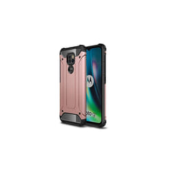 TECHGEAR Moto G9 Play Tough Armoured Case - ShockProof, Rugged, Sturdy, Heavy Duty Protective Case Cover Designed for Motorola Moto G9 Play (Pink)