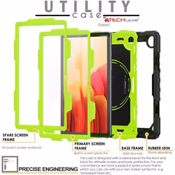 TECHGEAR UTILITY Case fits Samsung Galaxy Tab A7 10.4" (SM-T500 / SM-T505) Tough Rugged HEAVY DUTY Armour Shockproof Impact...