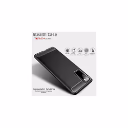 Samsung Galaxy S20 FE Carbon Fibre Case [Stealth Case] Flexible, Shockproof, Ultra Slim, Soft TPU Protective Shell Cover with Carbon Fibre Detailing