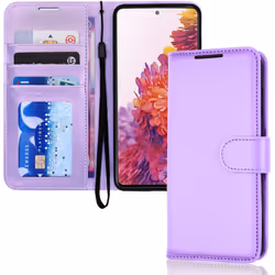 TECHGEAR Galaxy S20 FE Leather Wallet Case, Flip Protective Case Cover with Wallet Card Holder, Stand and Wrist Strap -...