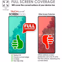 TECHGEAR [2 Pack Screen Protector fits Samsung Galaxy S20 FE [Screen Angel Edition] [In-Display FingerID Support] [Case...