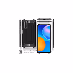 TECHGEAR P Smart 2021 Tough Armoured Case - ShockProof, Rugged, Sturdy, Heavy Duty Protective Case Cover Designed for Huawei P Smart 2021 (Black)