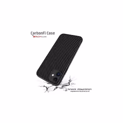 CarbonFi Case for iPhone 12 Mini, Flexible Shockproof TPU Slim Fit Case Cover - Carbon Fibre Design Soft Flexible Protective Shell Guard Case
