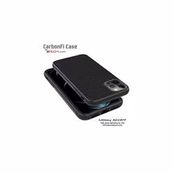 CarbonFi Case for iPhone 12 Pro Max, Flexible Shockproof TPU Slim Fit Case Cover - Carbon Fibre Design Soft Flexible Protective Shell Guard Case