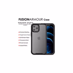 TECHGEAR iPhone 12 Pro Max Tough Case [Fusion Armour] Premium Tough Rugged Protective Bumper Case Heavy Duty Protection with Screen Frame
