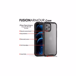 TECHGEAR iPhone 12 Pro Max Tough Case [Fusion Armour] Premium Tough Rugged Protective Bumper Case Heavy Duty Protection with Screen Frame