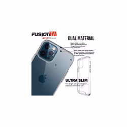 TECHGEAR iPhone 12 Pro Max Case [Fusion HD Case] Shockproof, Anti-Scratch, Slim & Light, Hybrid Drop Protection, Fused Gel Bumper & Clear Hard Back