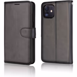 TECHGEAR iPhone 12 / iPhone 12 Pro Leather Wallet Case, Flip Protective Case Cover with Wallet Card Holder, Stand and Wrist...