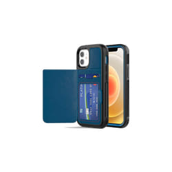 TECHGEAR Apple iPhone 12 Mini Case, Tough Armoured Card Wallet 360 Shock Proof Protective Case Cover with Card Slots Wallet & Stand