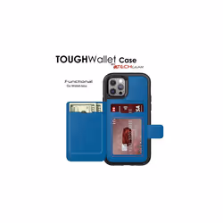 TECHGEAR iPhone 12, iPhone 12 Pro Case, Tough Armoured Card Wallet 360 Shock Proof Protective Case Cover with Card Slots Wallet & Stand